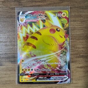 Pikachu VMAX Pokémon TCG Holo Card - Yellow